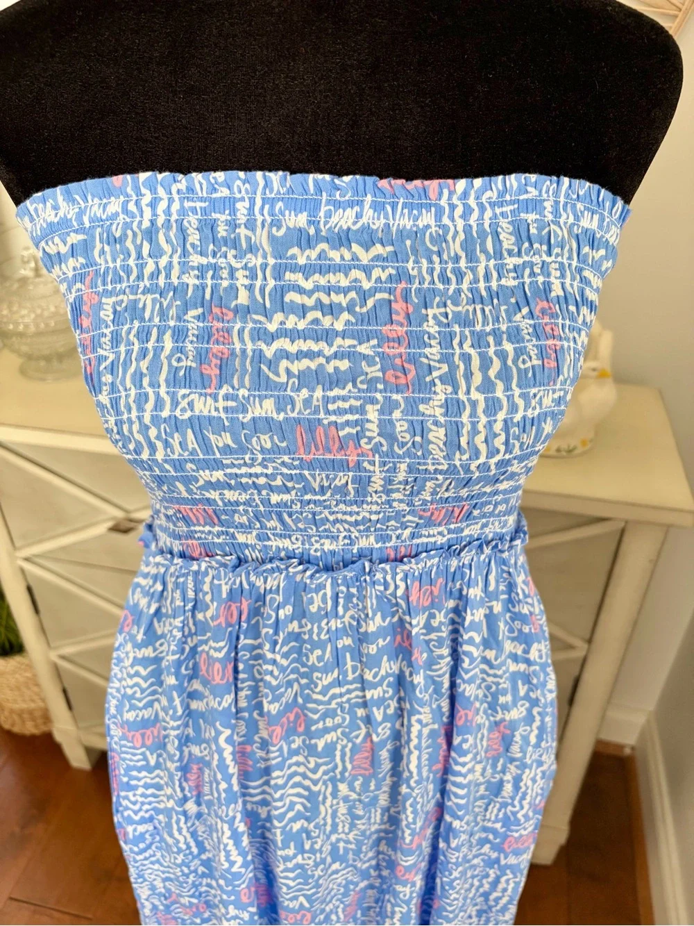 NWT Lilly Pulitzer Anali Strapless Maxi Swim Cover Up Dress - Picture 5 of 11